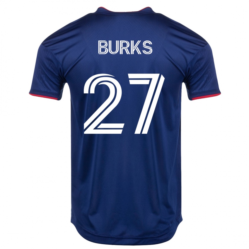Herren Kendall Burks #27 Marine Heimtrikot Trikot 2023/24 T-Shirt