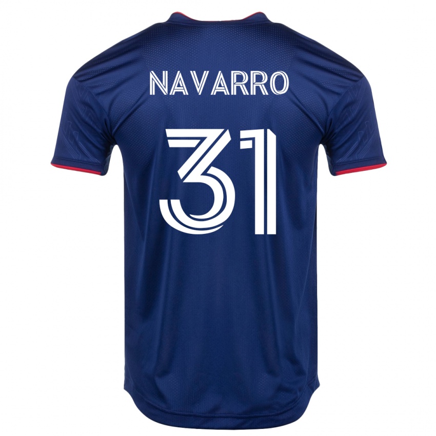 Herren Federico Navarro #31 Marine Heimtrikot Trikot 2023/24 T-Shirt