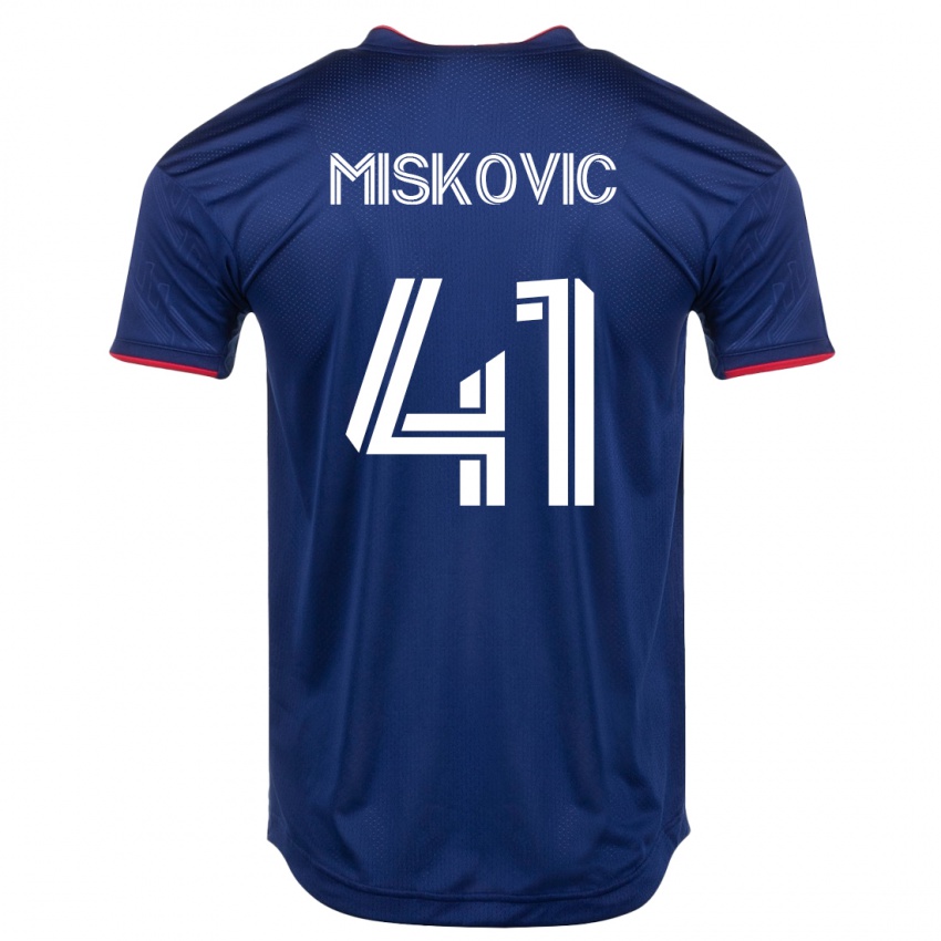 Herren Mihajlo Miskovic #41 Marine Heimtrikot Trikot 2023/24 T-Shirt
