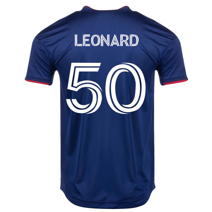 Herren Eric Leonard #50 Marine Heimtrikot Trikot 2023/24 T-Shirt