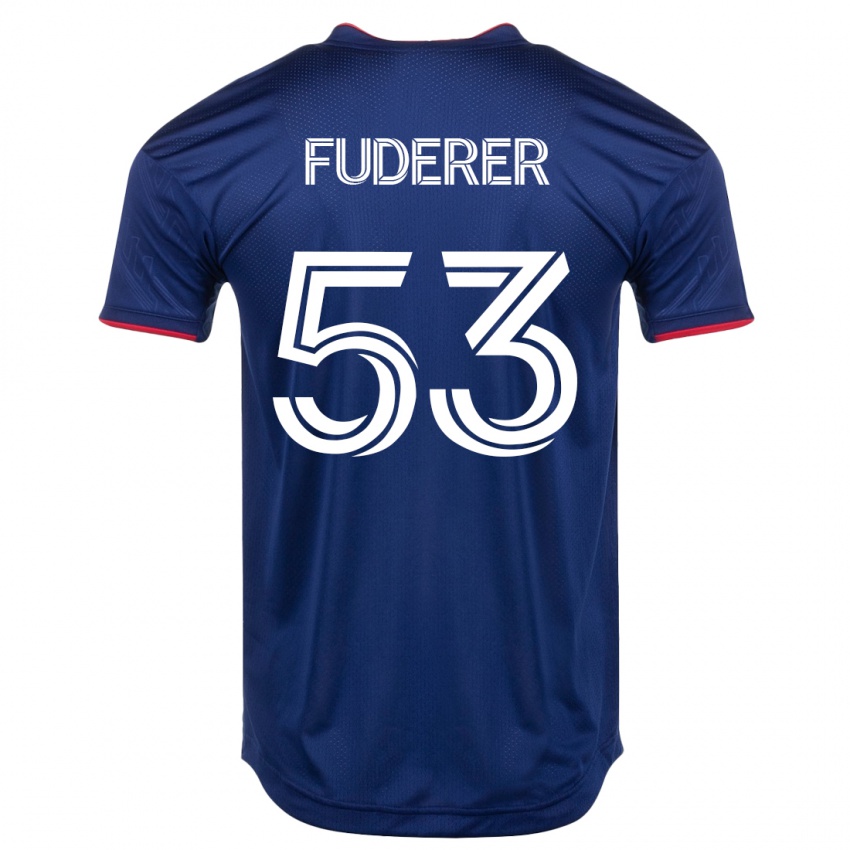 Herren Jake Fuderer #53 Marine Heimtrikot Trikot 2023/24 T-Shirt