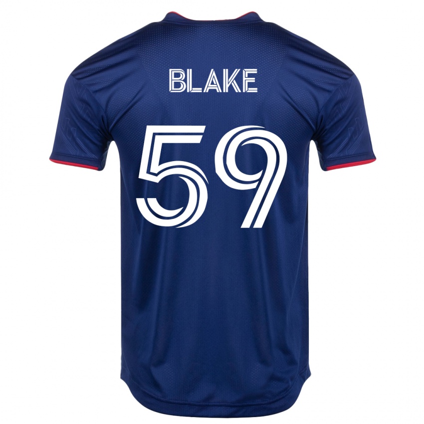 Herren Romain Blake #59 Marine Heimtrikot Trikot 2023/24 T-Shirt