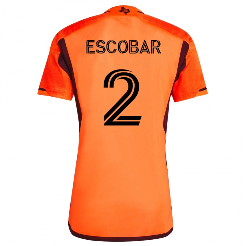Herren Franco Escobar #2 Orangefarben Heimtrikot Trikot 2023/24 T-Shirt