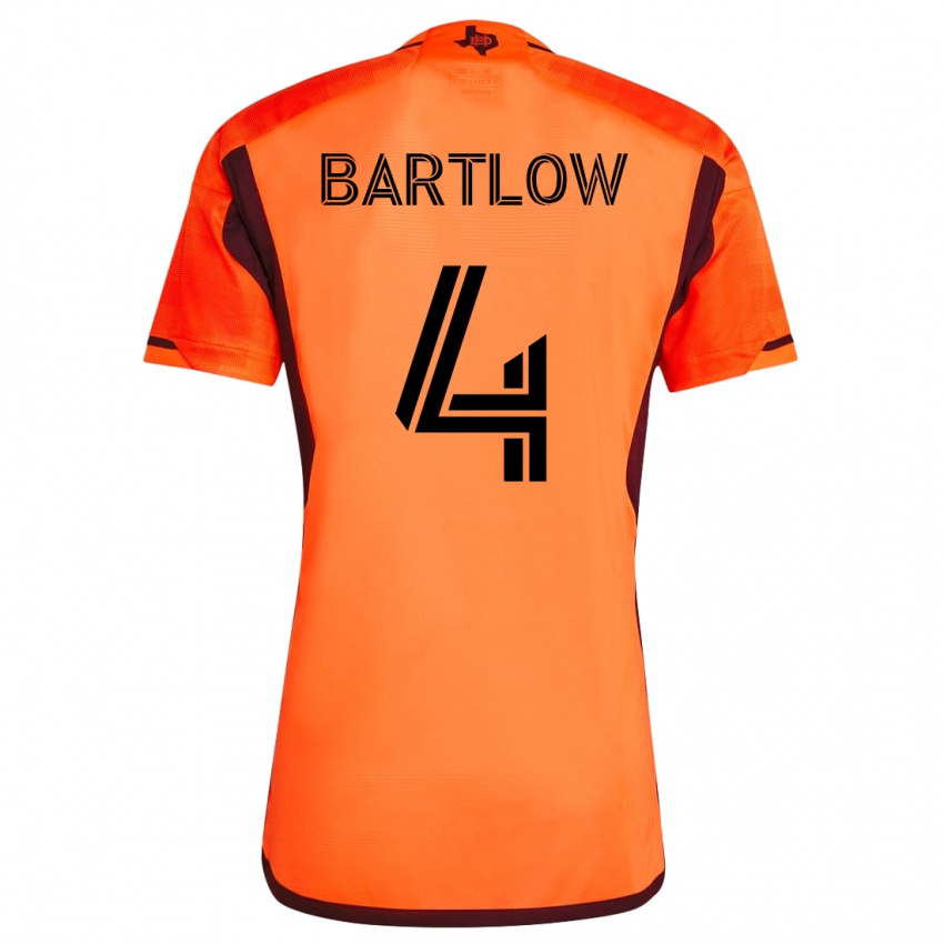 Herren Ethan Bartlow #4 Orangefarben Heimtrikot Trikot 2023/24 T-Shirt