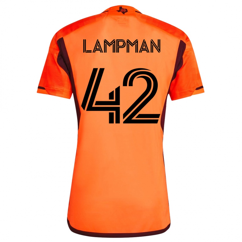 Herren Tate Lampman #42 Orangefarben Heimtrikot Trikot 2023/24 T-Shirt