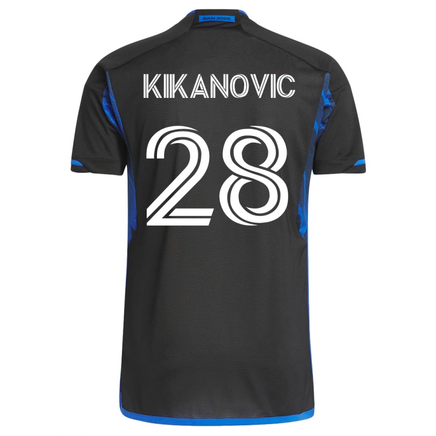 Herren Benjamin Kikanovic #28 Blau Schwarz Heimtrikot Trikot 2023/24 T-Shirt