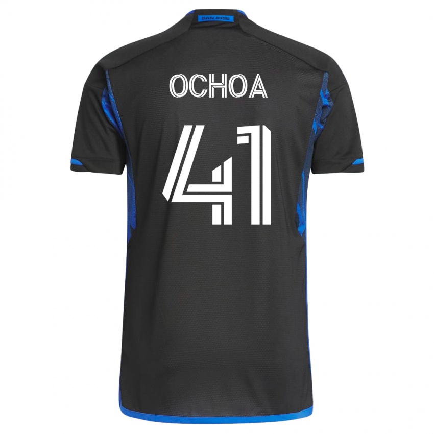 Herren Emmanuel Ochoa #41 Blau Schwarz Heimtrikot Trikot 2023/24 T-Shirt