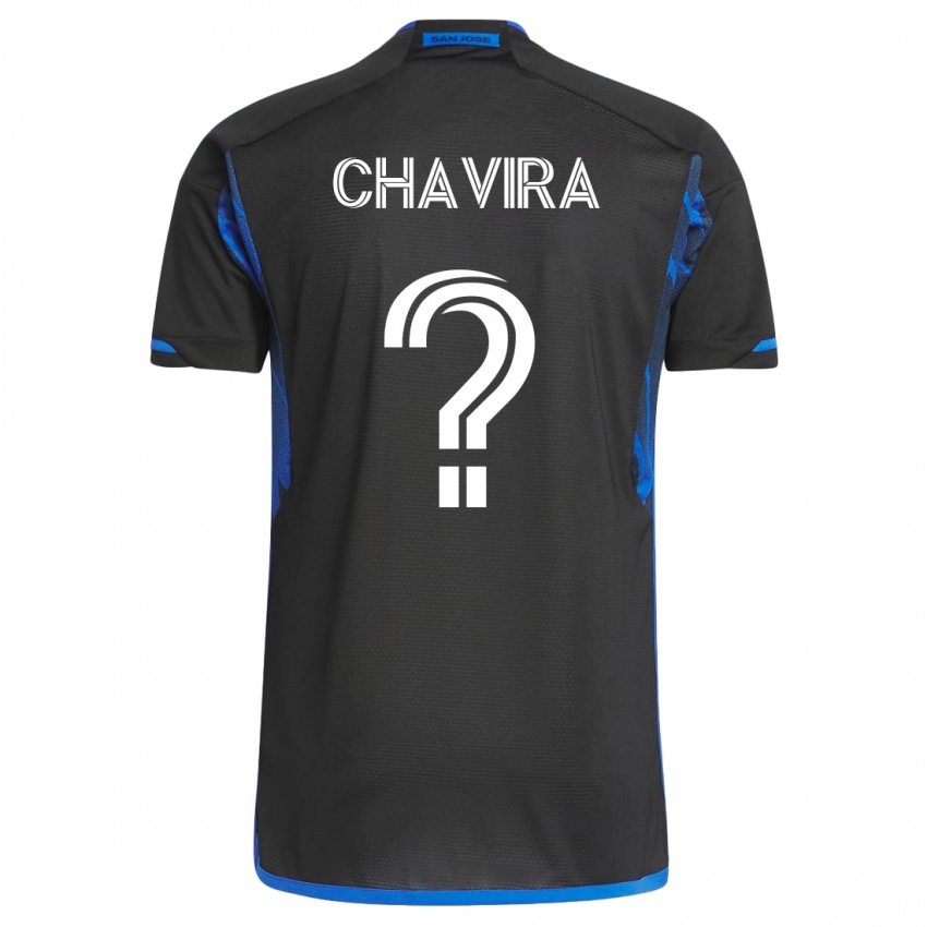Herren Scott Chavira #0 Blau Schwarz Heimtrikot Trikot 2023/24 T-Shirt