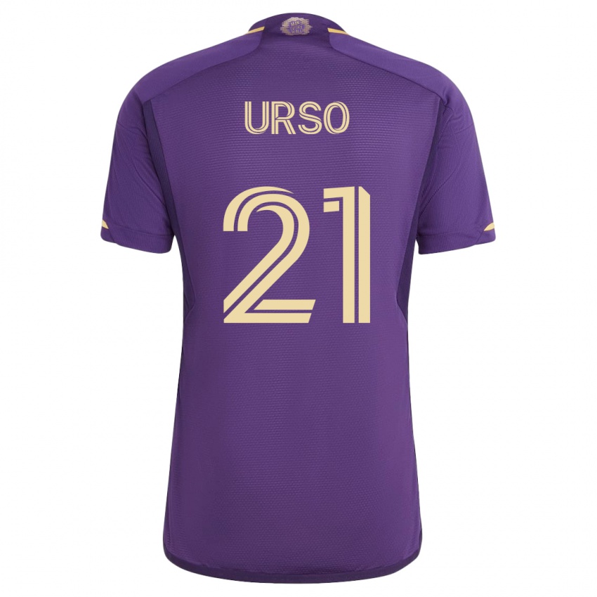Herren Júnior Urso #21 Violett Heimtrikot Trikot 2023/24 T-Shirt