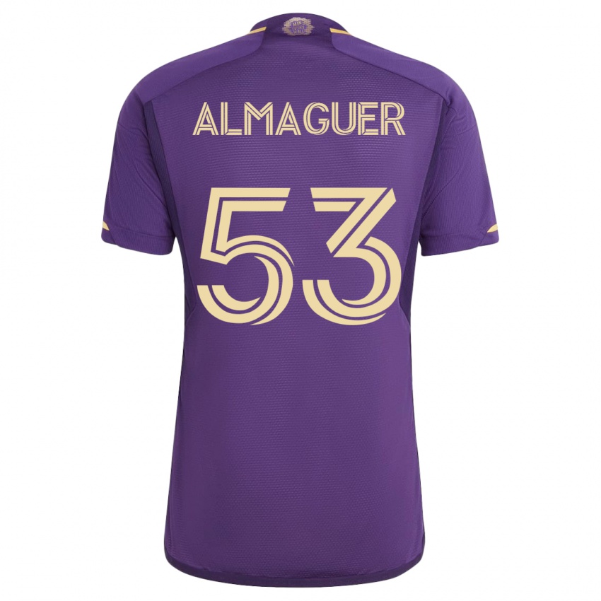 Herren Jorge Almaguer #53 Violett Heimtrikot Trikot 2023/24 T-Shirt