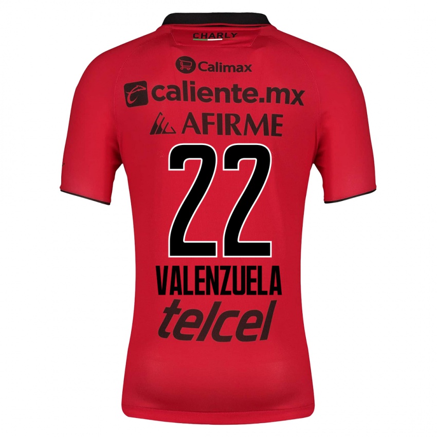 Herren Carlos Valenzuela #22 Rot Heimtrikot Trikot 2023/24 T-Shirt