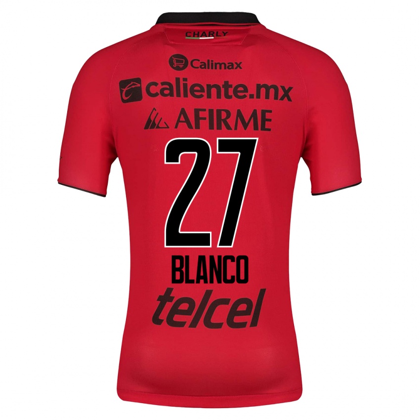 Herren Domingo Blanco #27 Rot Heimtrikot Trikot 2023/24 T-Shirt