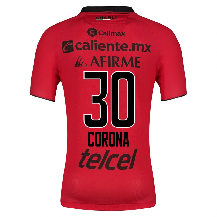 Herren Jesús Corona #30 Rot Heimtrikot Trikot 2023/24 T-Shirt
