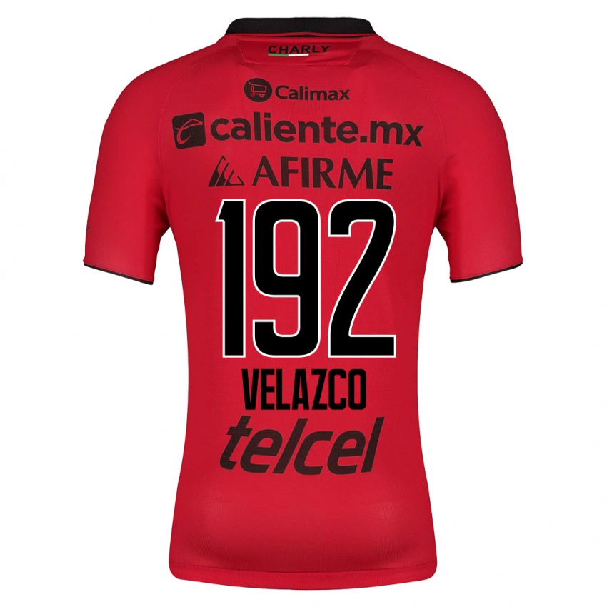 Herren Emiliano Velazco #192 Rot Heimtrikot Trikot 2023/24 T-Shirt