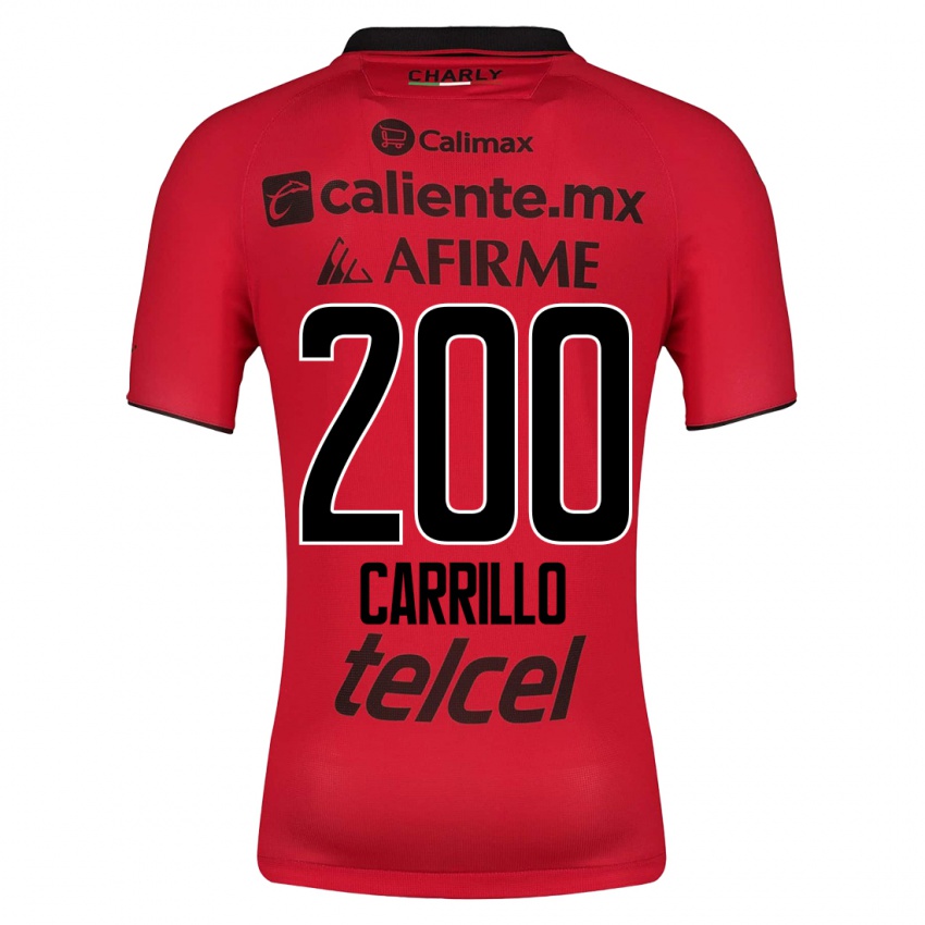 Herren Manuel Carrillo #200 Rot Heimtrikot Trikot 2023/24 T-Shirt