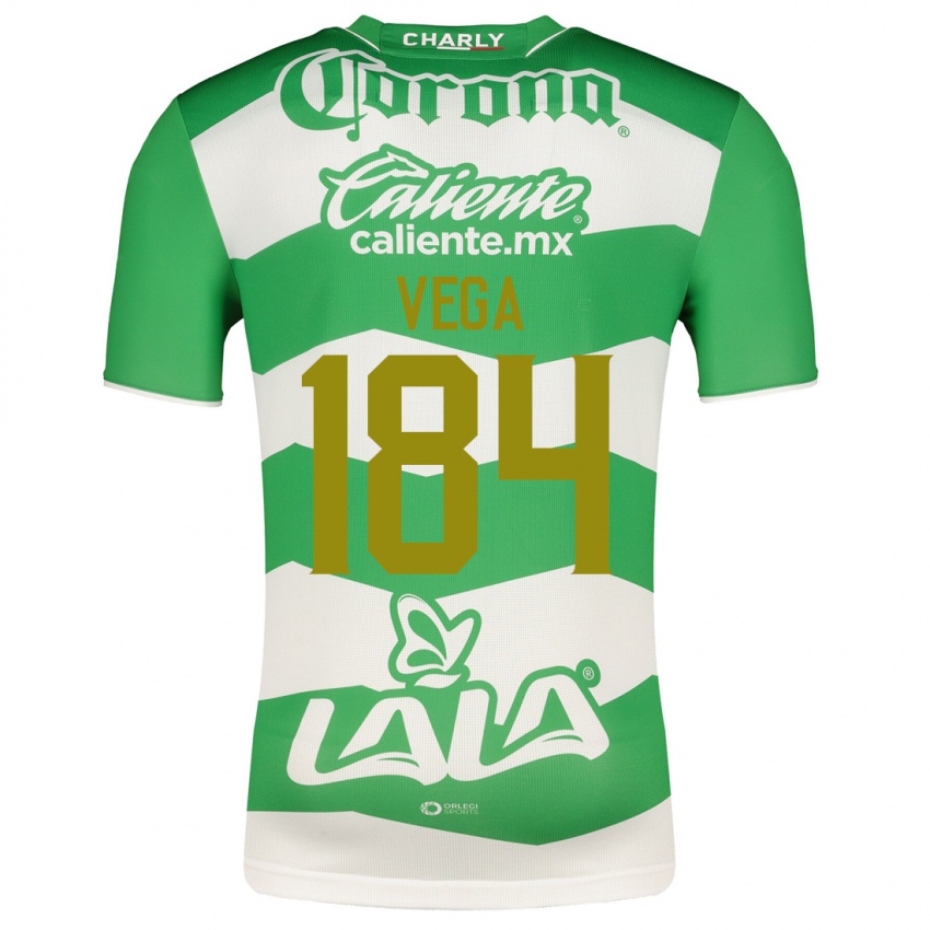 Herren Luis Vega #184 Grün Heimtrikot Trikot 2023/24 T-Shirt