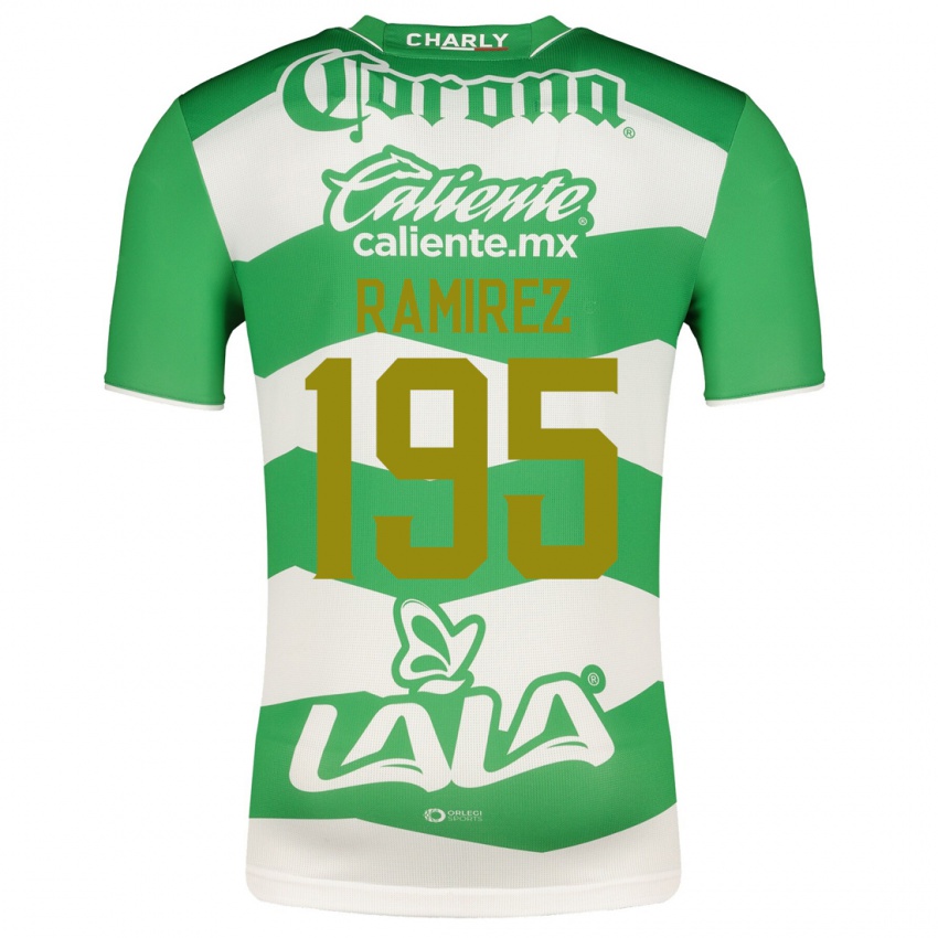 Herren Jesús Ramírez #195 Grün Heimtrikot Trikot 2023/24 T-Shirt