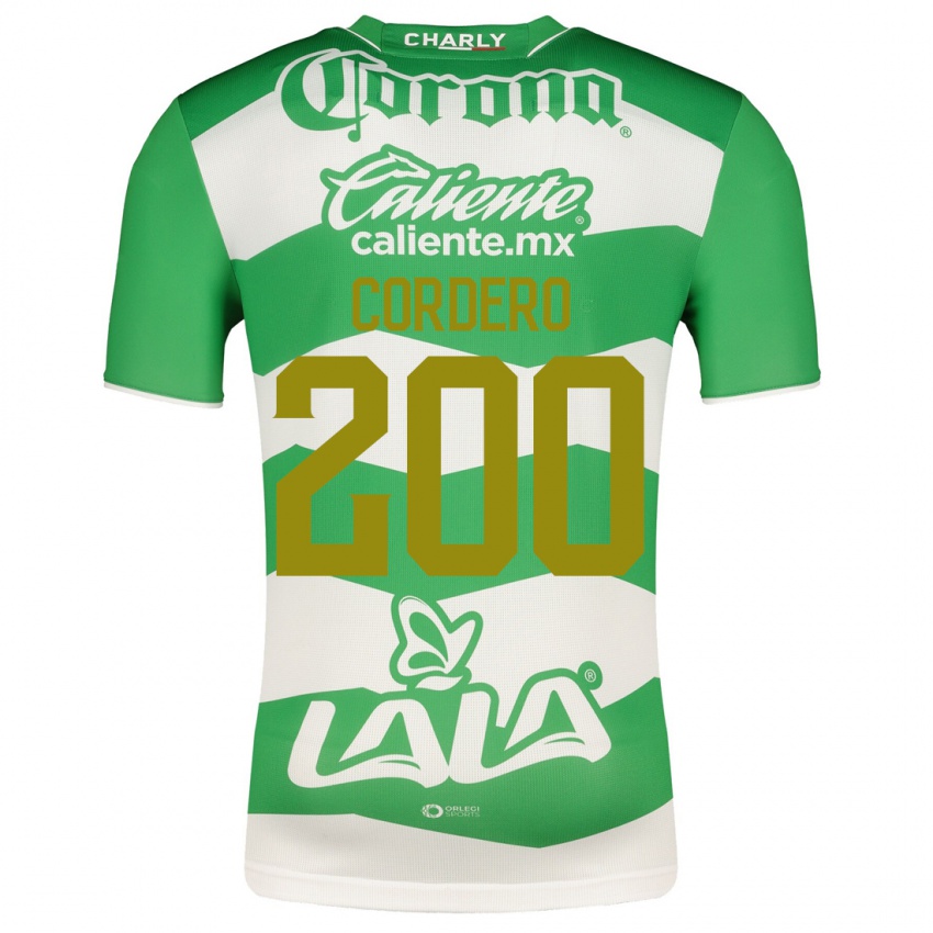 Herren Mario Cordero #200 Grün Heimtrikot Trikot 2023/24 T-Shirt