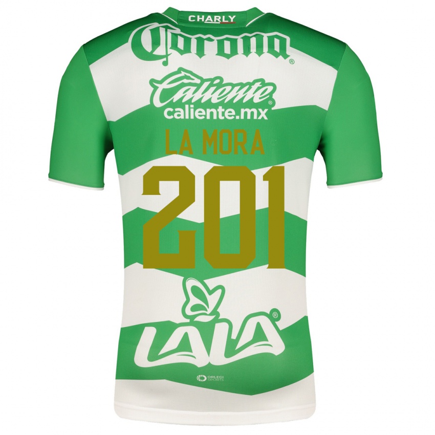 Herren Luis De La Mora #201 Grün Heimtrikot Trikot 2023/24 T-Shirt