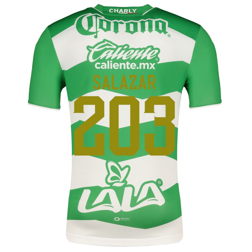 Herren Roberto Salazar #203 Grün Heimtrikot Trikot 2023/24 T-Shirt