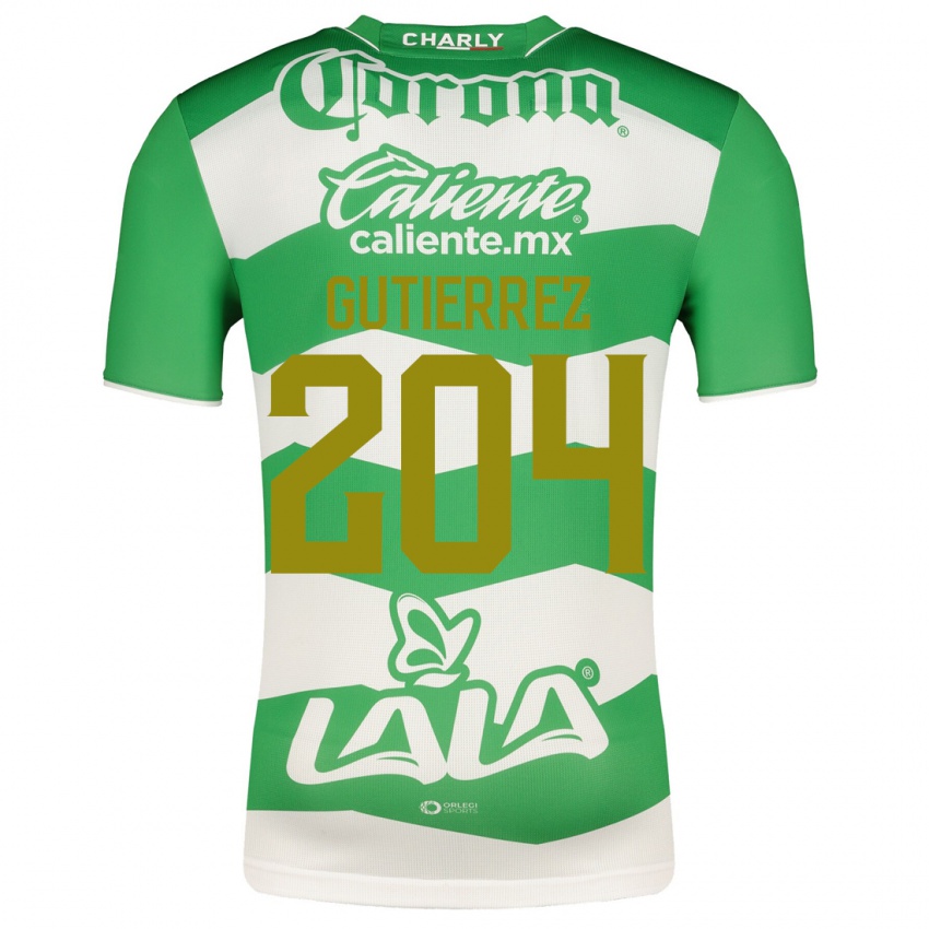 Herren Gabriel Gutiérrez #204 Grün Heimtrikot Trikot 2023/24 T-Shirt