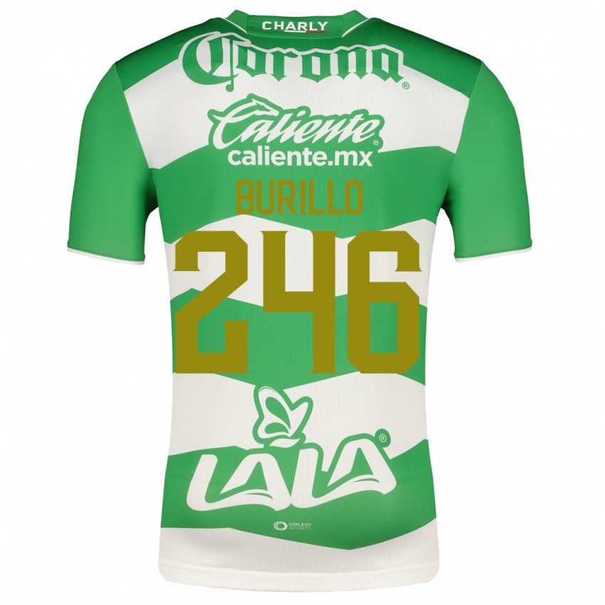 Herren Juan Burillo #246 Grün Heimtrikot Trikot 2023/24 T-Shirt