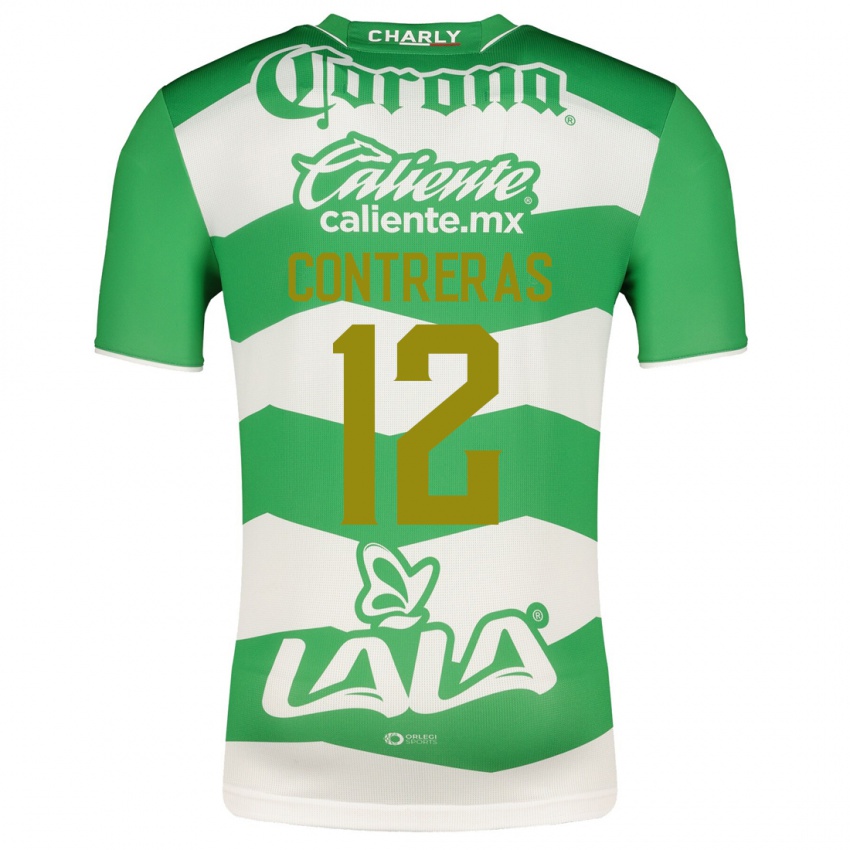 Herren Karol Contreras #12 Grün Heimtrikot Trikot 2023/24 T-Shirt