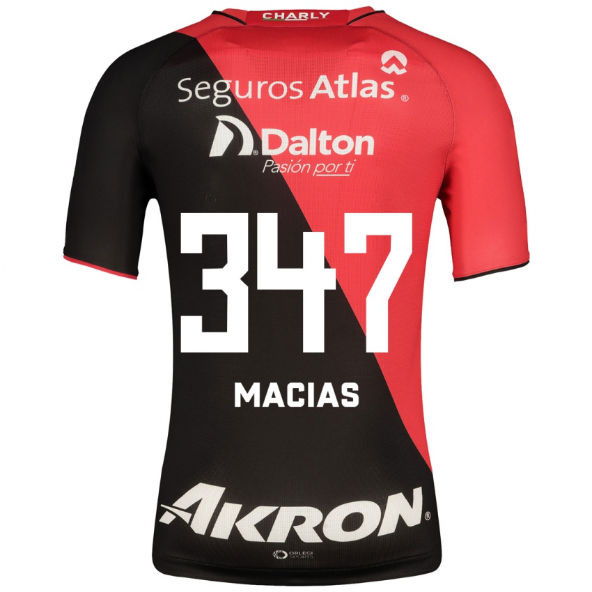 Herren Ángel Macías #347 Schwarz Heimtrikot Trikot 2023/24 T-Shirt