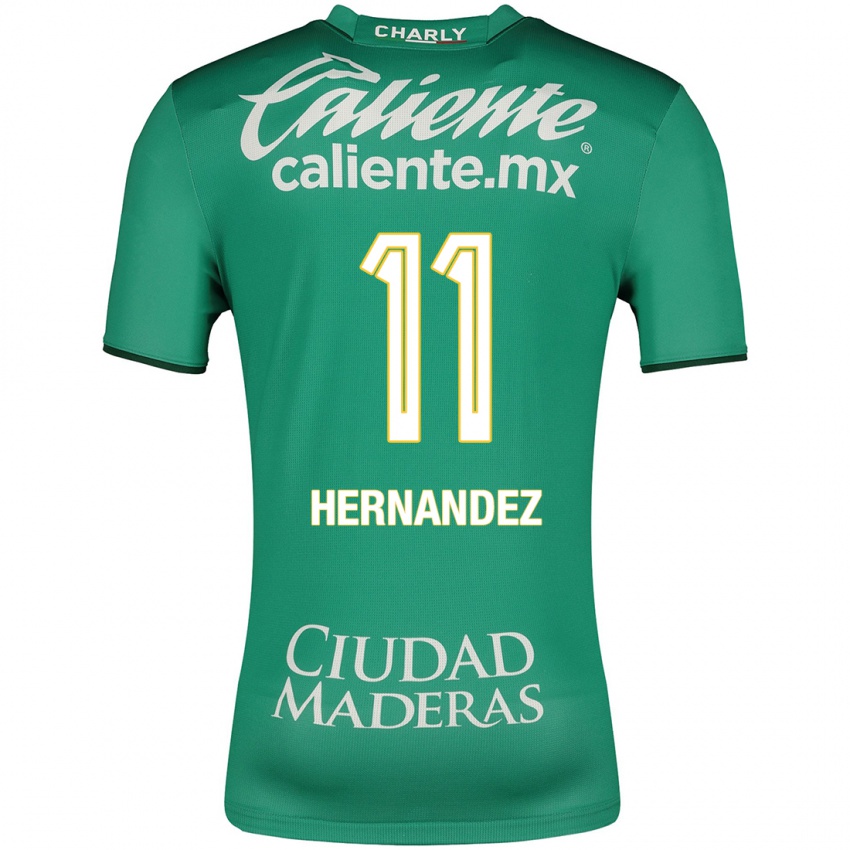 Herren Elías Hernández #11 Grün Heimtrikot Trikot 2023/24 T-Shirt