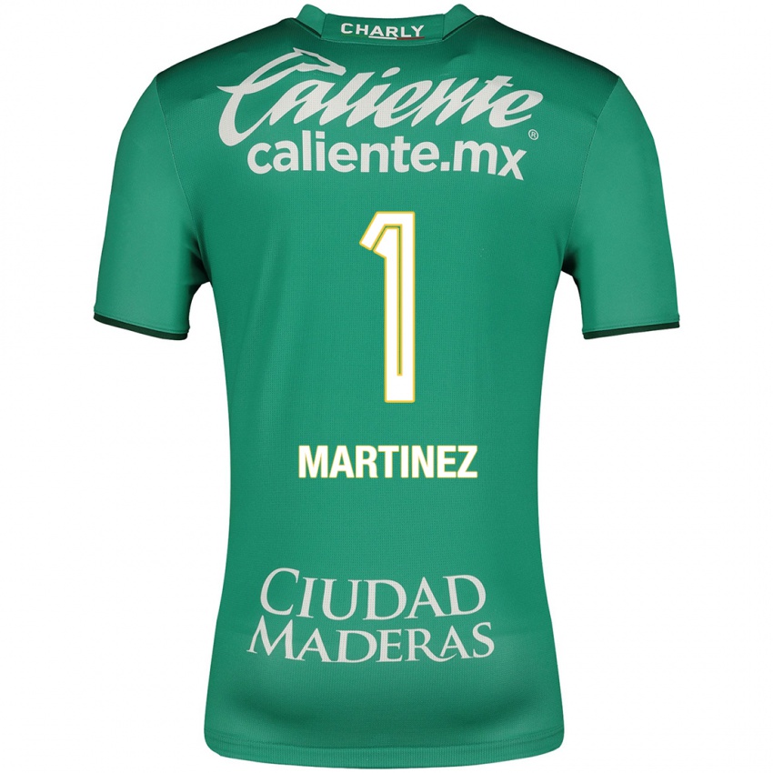 Herren Angeles Martínez #1 Grün Heimtrikot Trikot 2023/24 T-Shirt