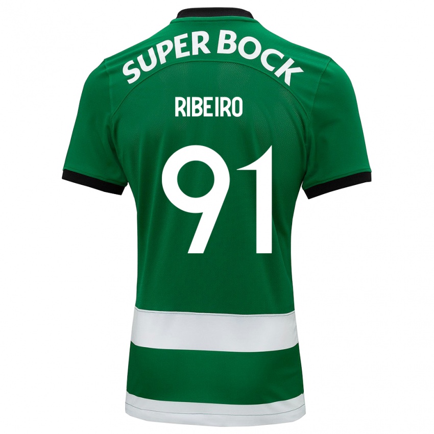 Herren Rodrigo Ribeiro #91 Grün Heimtrikot Trikot 2023/24 T-Shirt