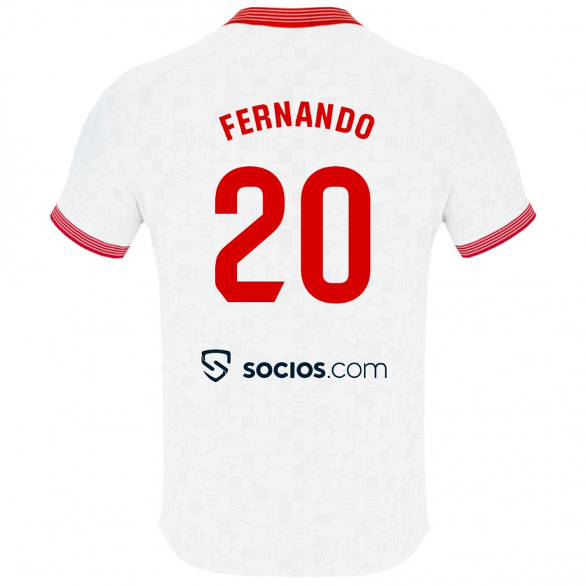 Herren Fernando #20 Weiß Heimtrikot Trikot 2023/24 T-Shirt
