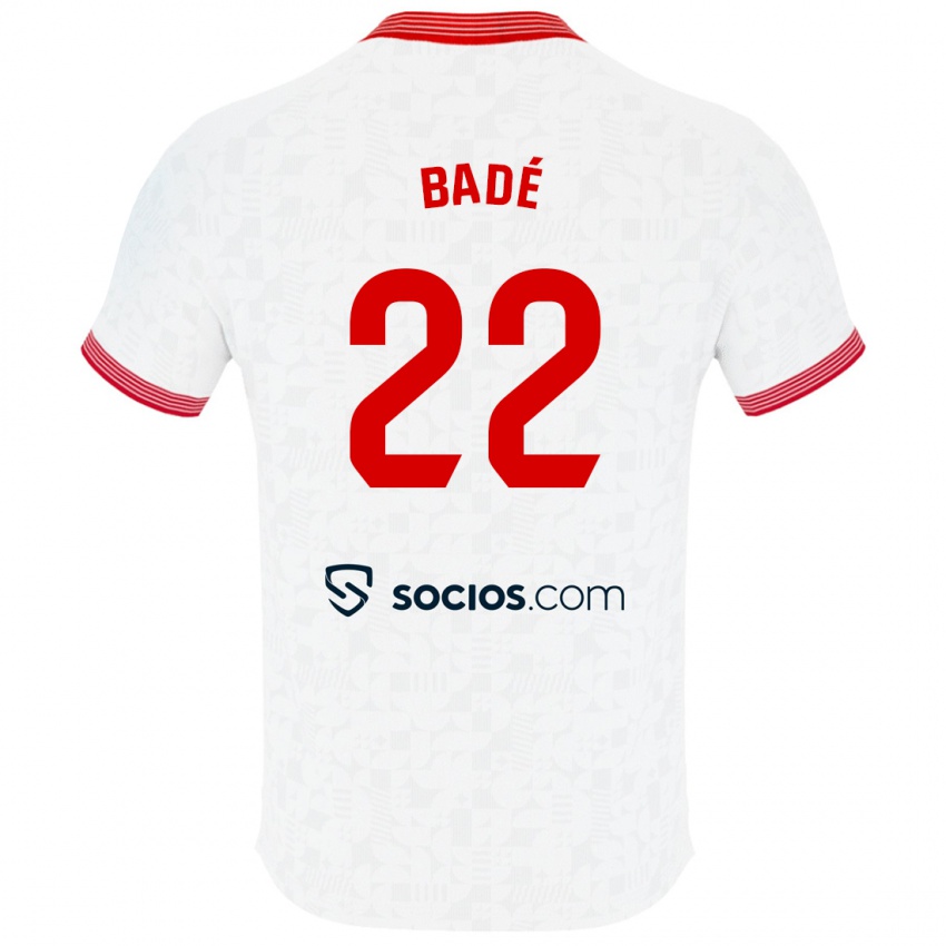 Herren Loic Bade #22 Weiß Heimtrikot Trikot 2023/24 T-Shirt