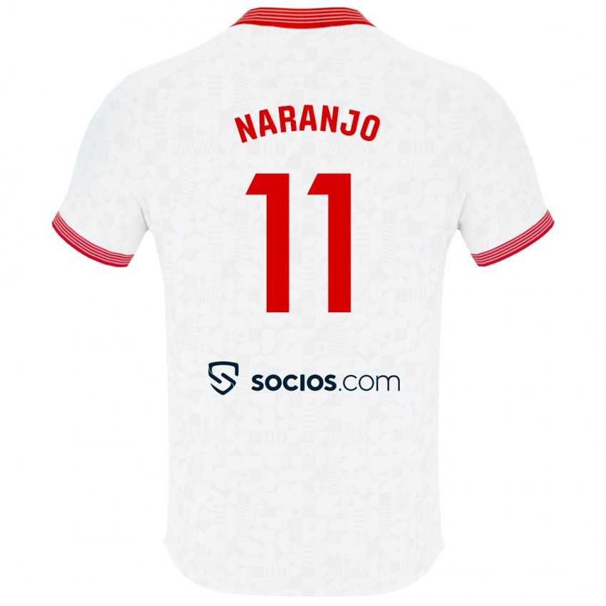 Herren Mario Naranjo #11 Weiß Heimtrikot Trikot 2023/24 T-Shirt