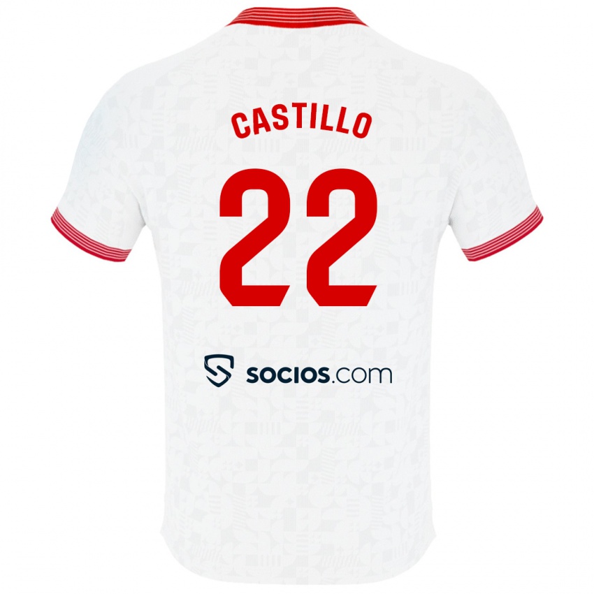 Herren José Castillo #22 Weiß Heimtrikot Trikot 2023/24 T-Shirt
