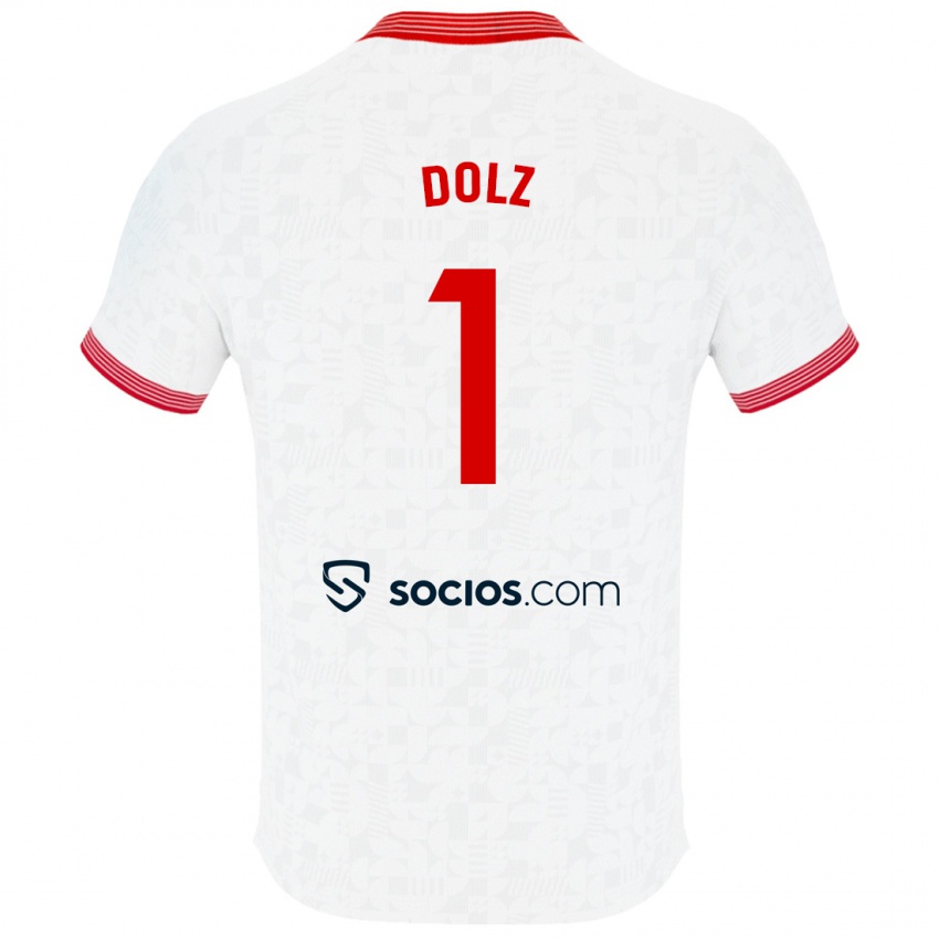Herren Marc Dolz #1 Weiß Heimtrikot Trikot 2023/24 T-Shirt