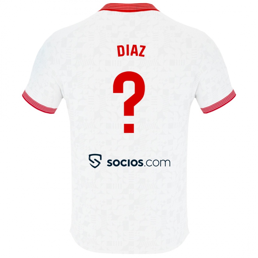 Herren Álvaro Díaz #0 Weiß Heimtrikot Trikot 2023/24 T-Shirt