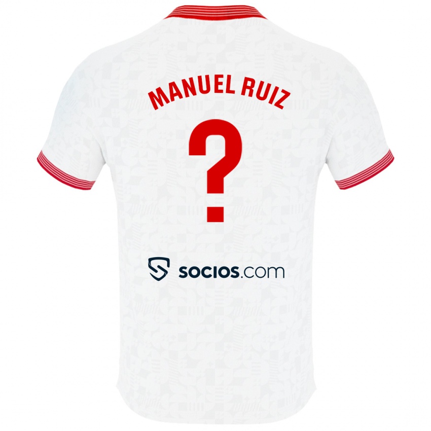 Herren José Manuel Ruiz #0 Weiß Heimtrikot Trikot 2023/24 T-Shirt