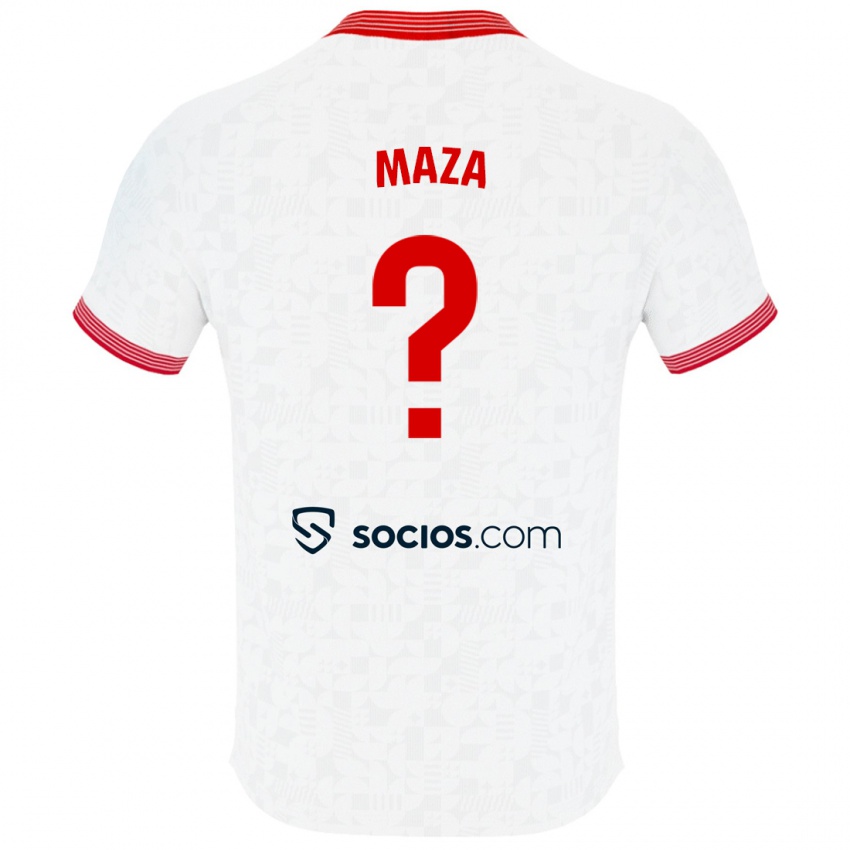 Herren Manuel Maza #0 Weiß Heimtrikot Trikot 2023/24 T-Shirt