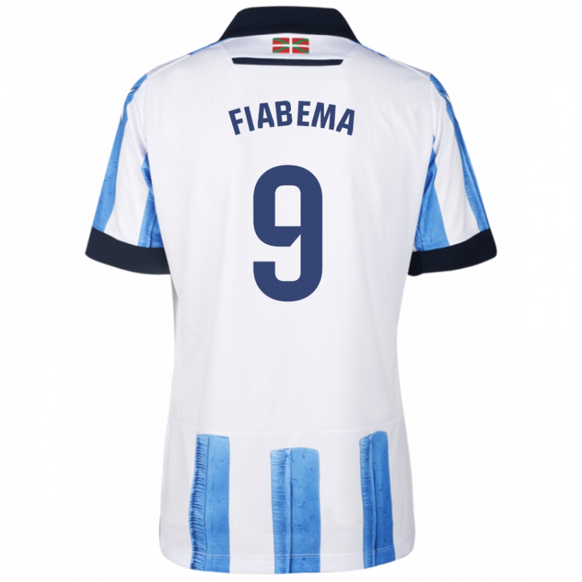 Herren Bryan Fiabema #9 Blau Weiss Heimtrikot Trikot 2023/24 T-Shirt