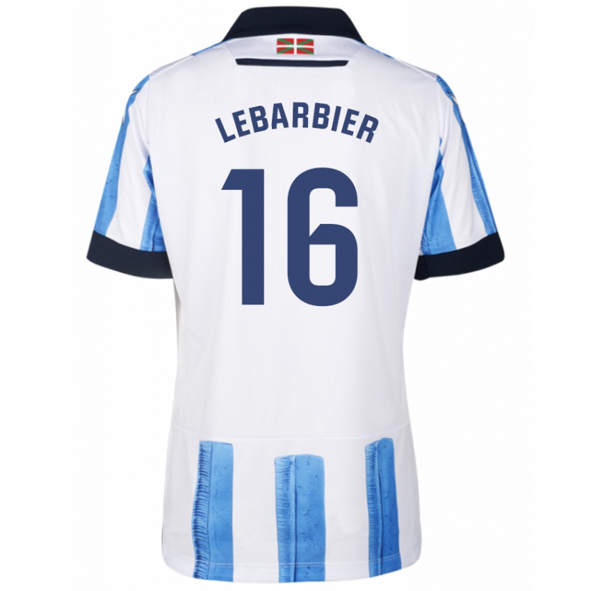 Herren Alex Lebarbier #16 Blau Weiss Heimtrikot Trikot 2023/24 T-Shirt