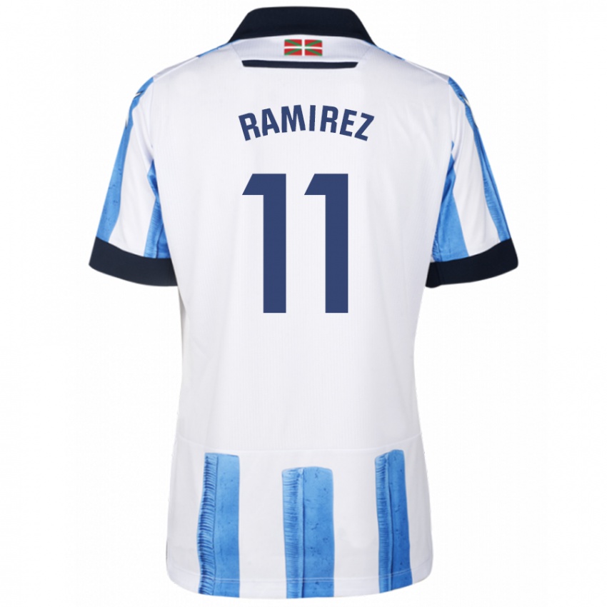 Herren Darío Ramirez #11 Blau Weiss Heimtrikot Trikot 2023/24 T-Shirt