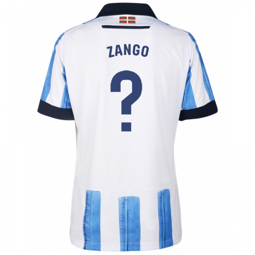 Herren Adrián Zango #0 Blau Weiss Heimtrikot Trikot 2023/24 T-Shirt