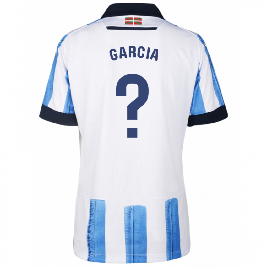 Herren Alex Garcia #0 Blau Weiss Heimtrikot Trikot 2023/24 T-Shirt