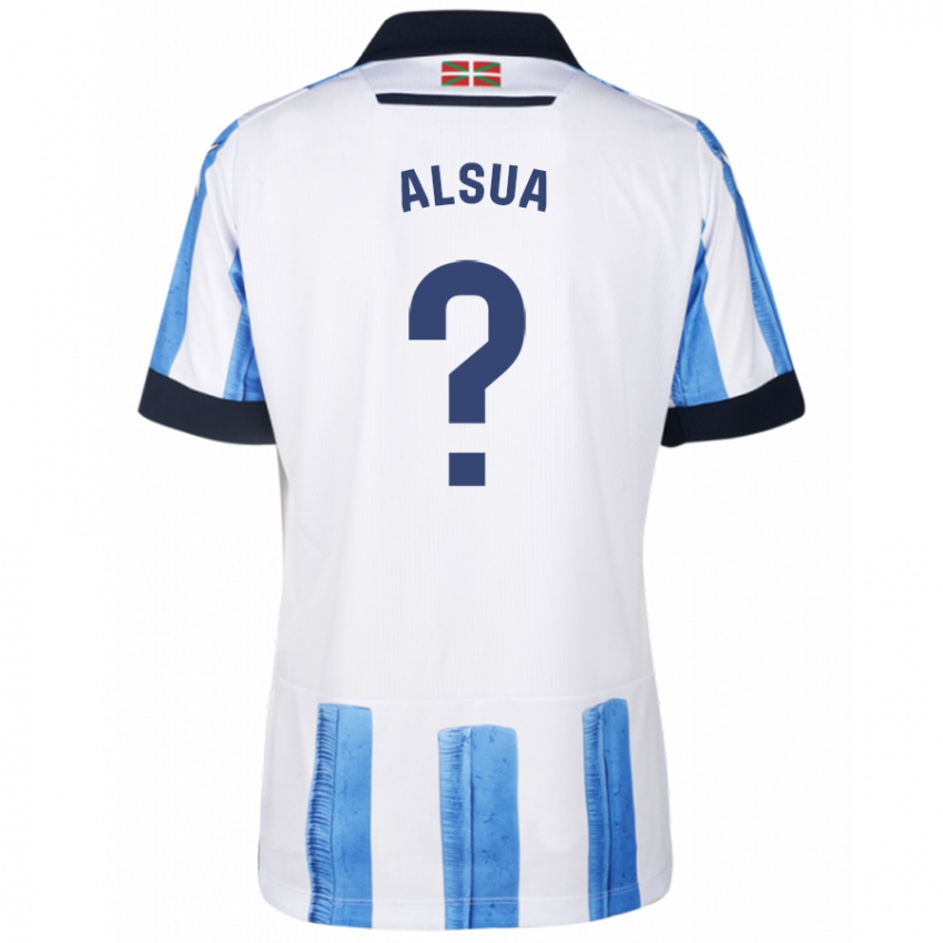 Herren Adur Alsua #0 Blau Weiss Heimtrikot Trikot 2023/24 T-Shirt