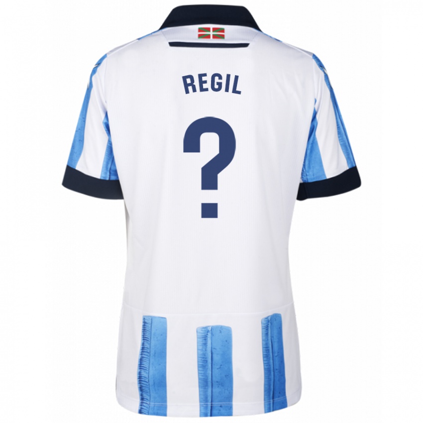Herren Markel Regil #0 Blau Weiss Heimtrikot Trikot 2023/24 T-Shirt