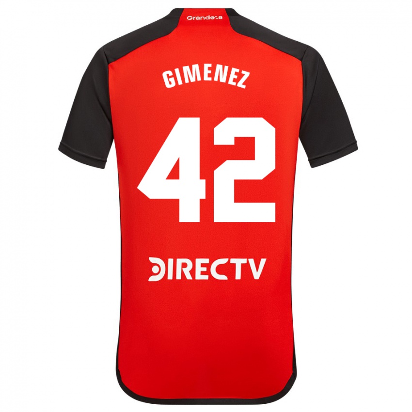 Herren Ulises Giménez #42 Rot Auswärtstrikot Trikot 2023/24 T-Shirt