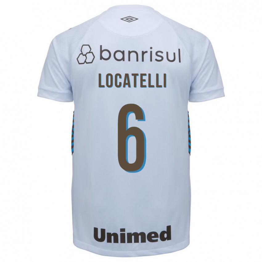 Herren Natane Locatelli #6 Weiß Auswärtstrikot Trikot 2023/24 T-Shirt