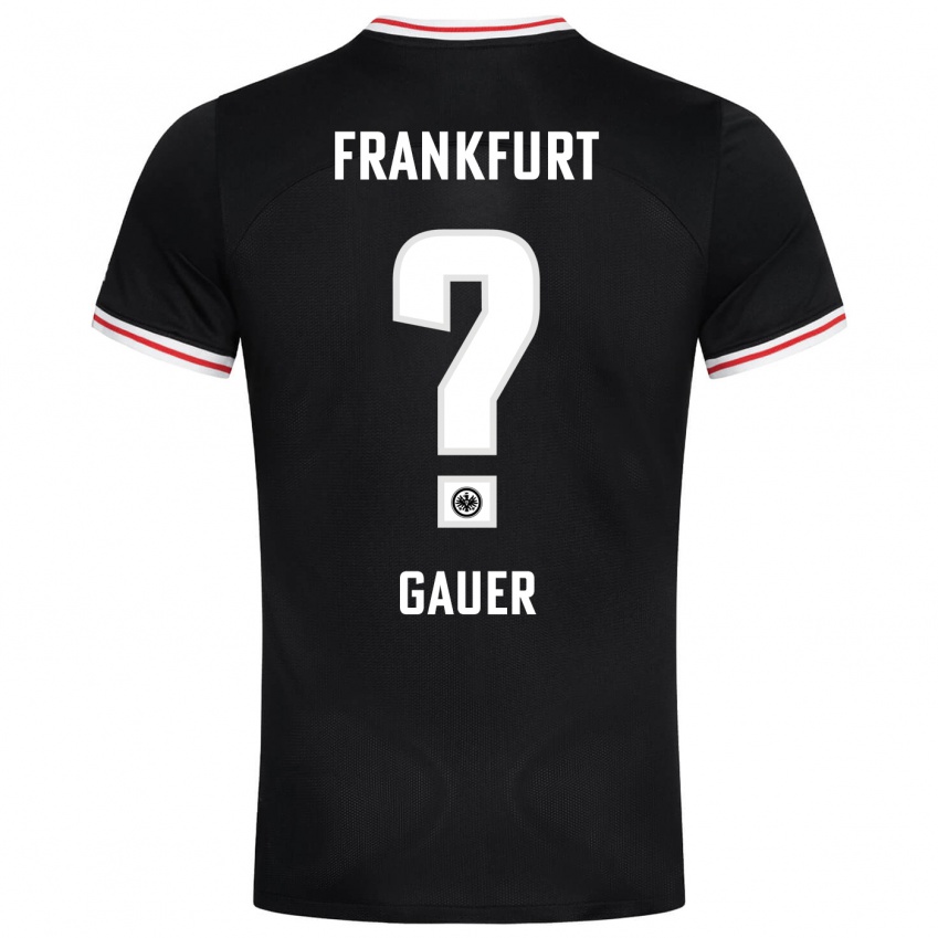 Herren Luke Gauer #0 Schwarz Auswärtstrikot Trikot 2023/24 T-Shirt