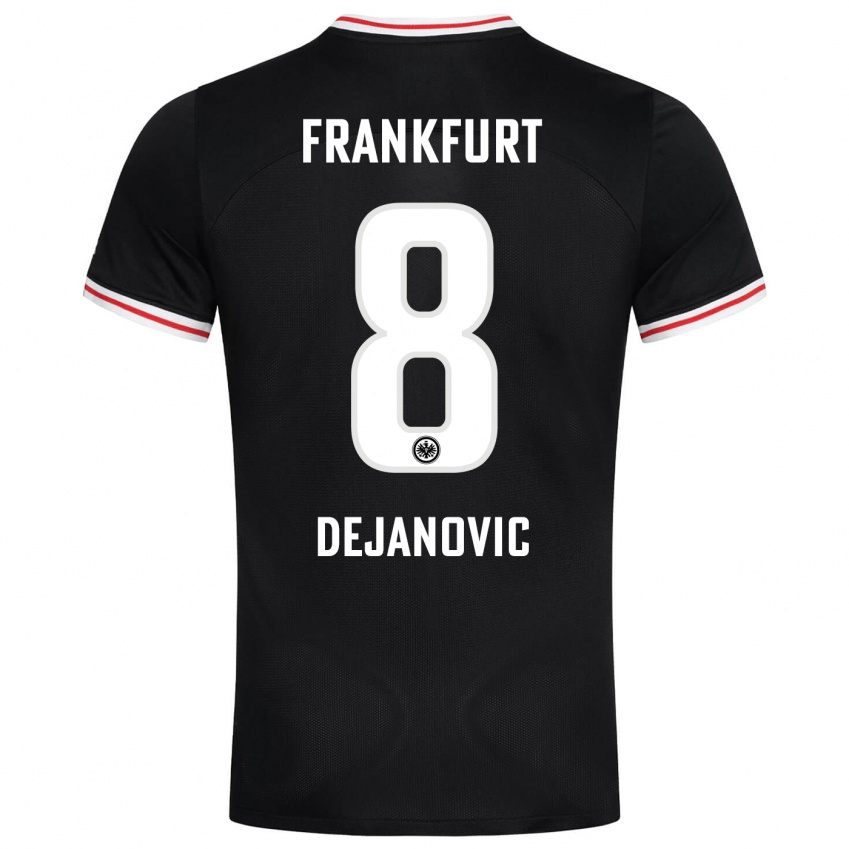 Herren Daniel Dejanovic #8 Schwarz Auswärtstrikot Trikot 2023/24 T-Shirt